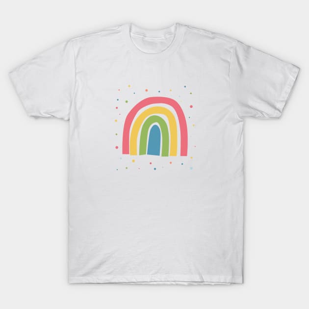 Rainbow colorful T-Shirt by DesignsandSmiles